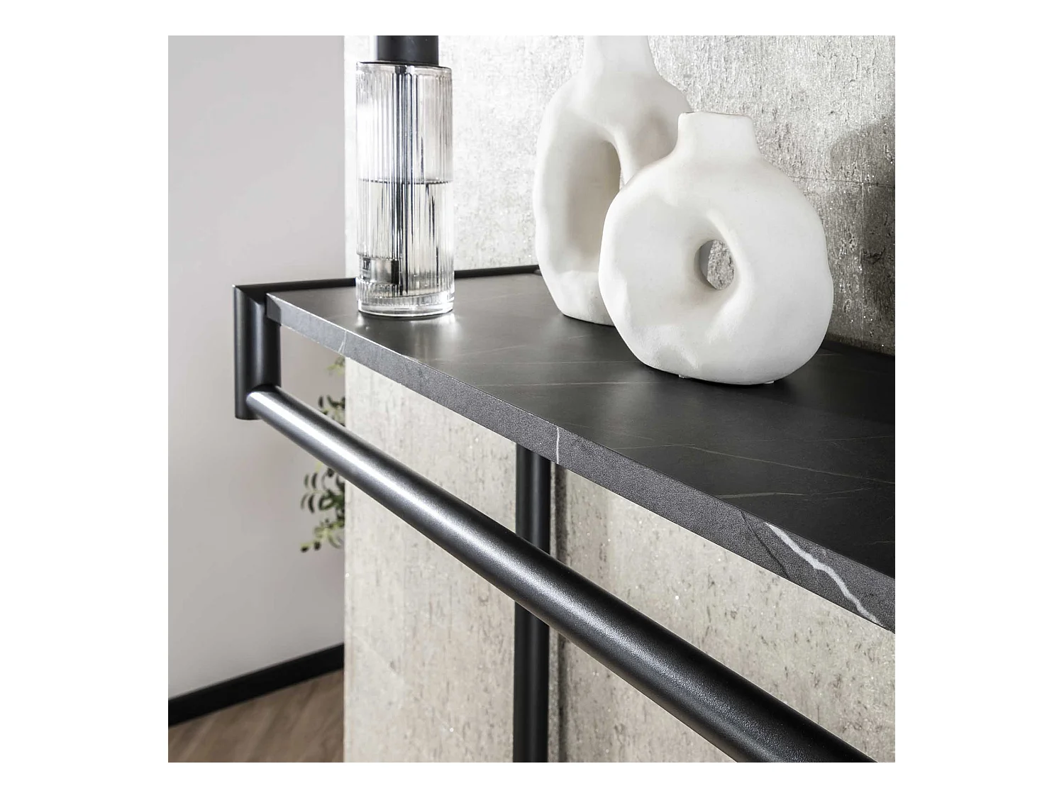 Garderobenständer 20 Haken Hohe Stange-Hutablage - 3D Schwarz Braun