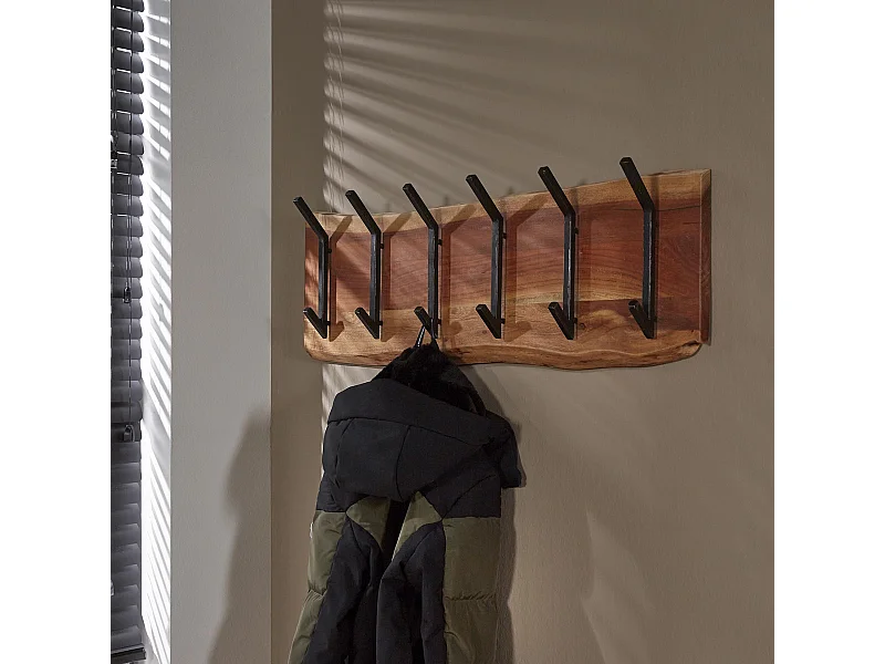 Edge Garderobenständer mit 12 Haken - Grau - Wandgarderobe