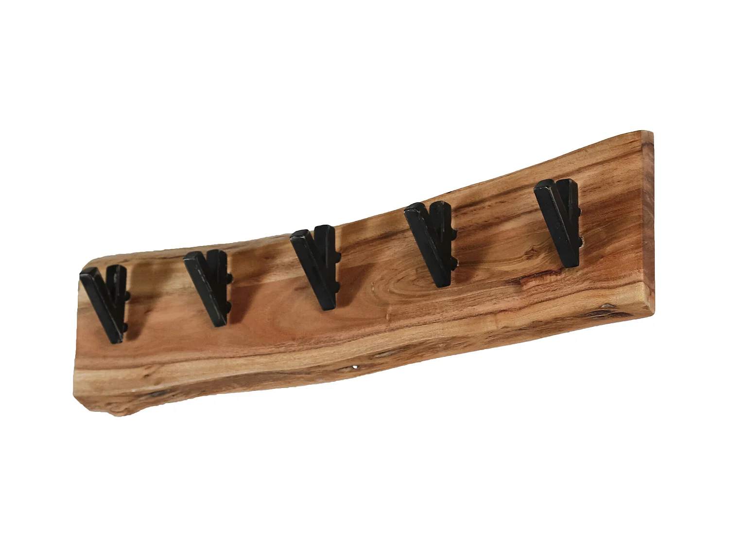 Kapstok Edge met 5 haken - Grijs - Wandkapstok