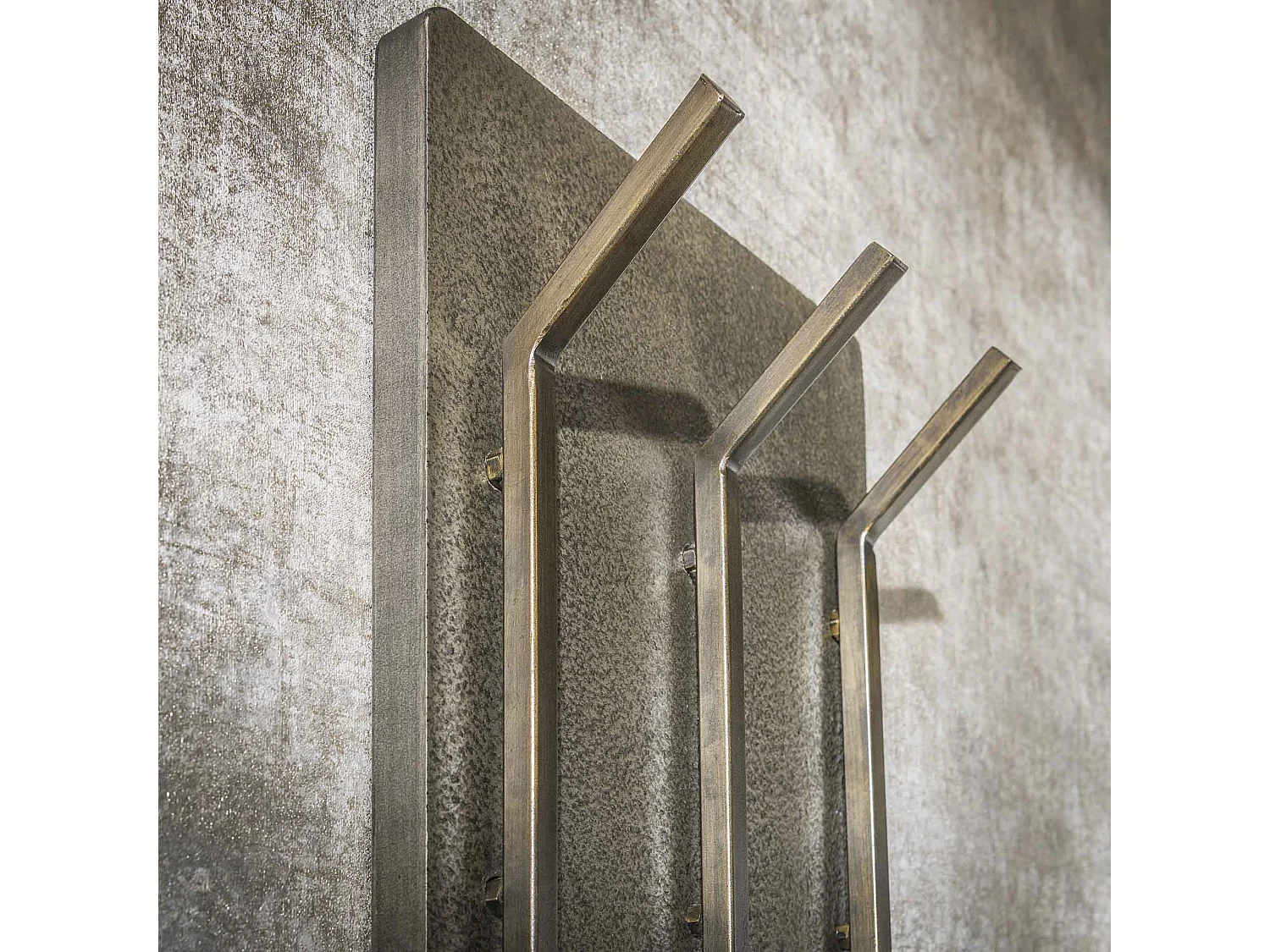 Porte-manteau Ferro 2x3 crochets haut - bronze antique