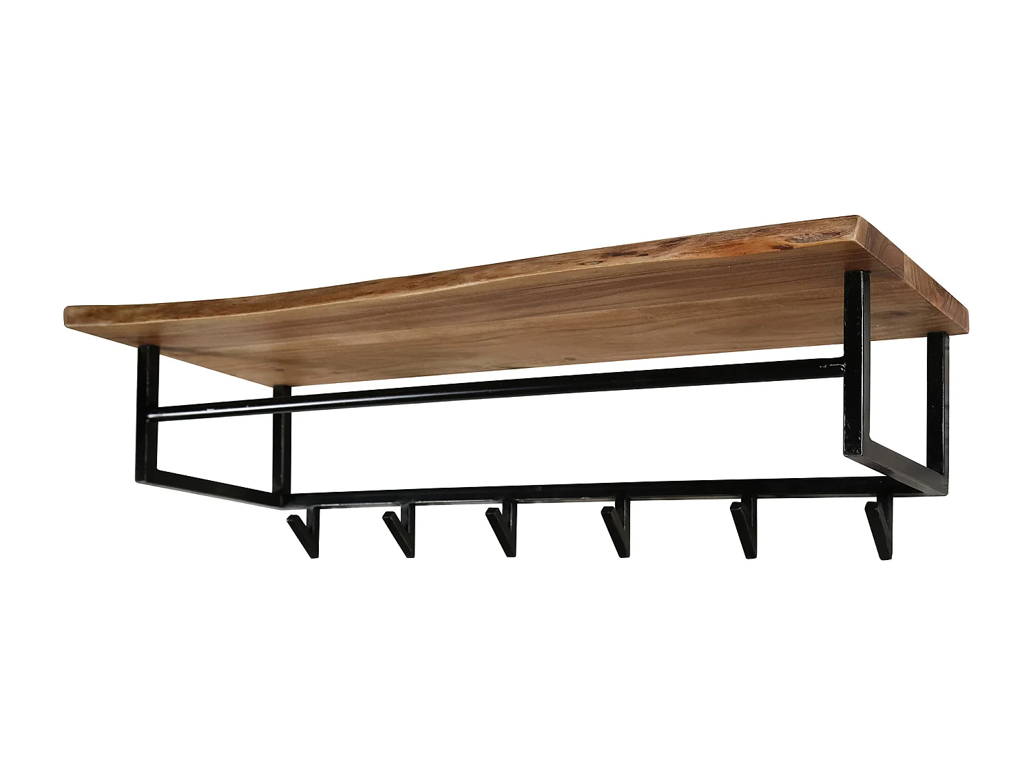 Edge Garderobenständer mit 6 Haken - Grau - Wandgarderobe