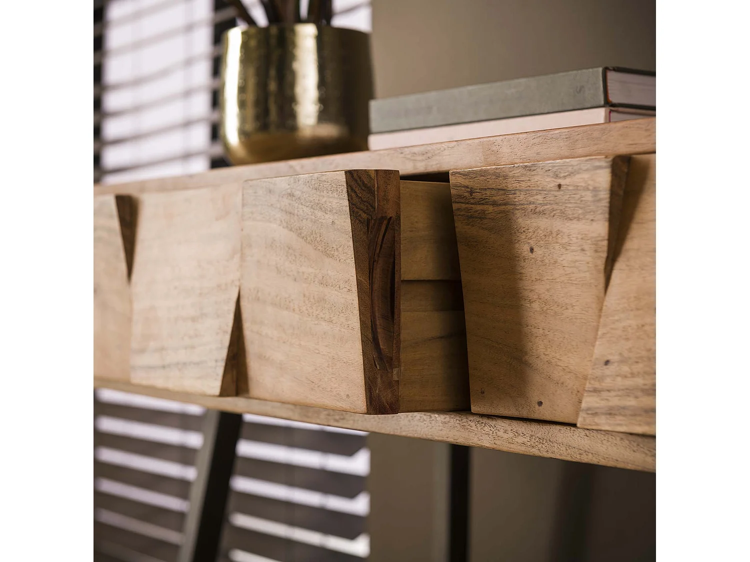 Coiffeuse Demn - Bois d'acacia massif - 120cm