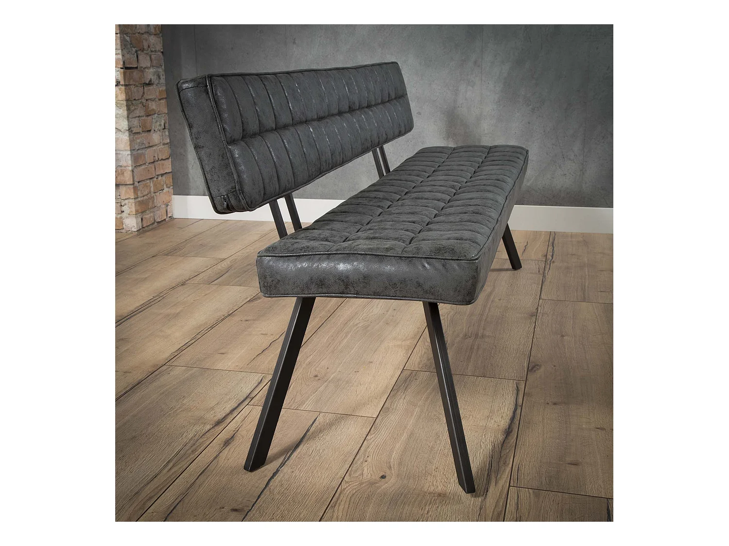 Banquette de salle à manger 180 cm - Simili cuir - 4 personnes