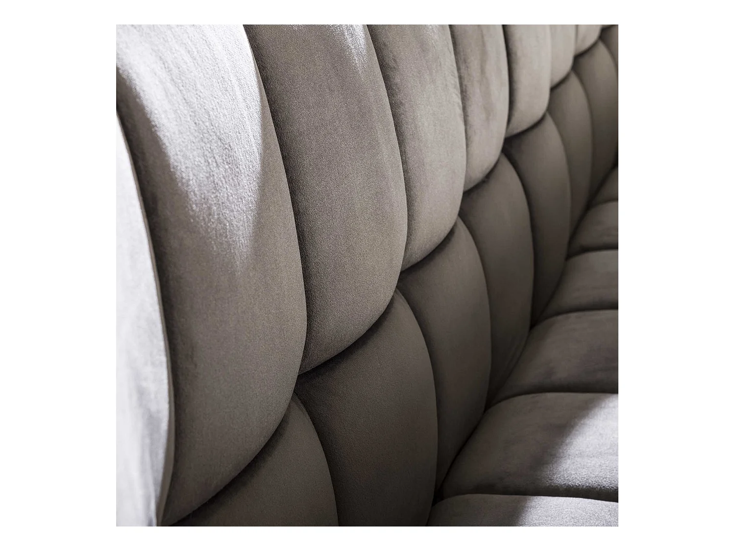 Banc de salle à manger Raster - 180 cm de large - 3 personnes - gris