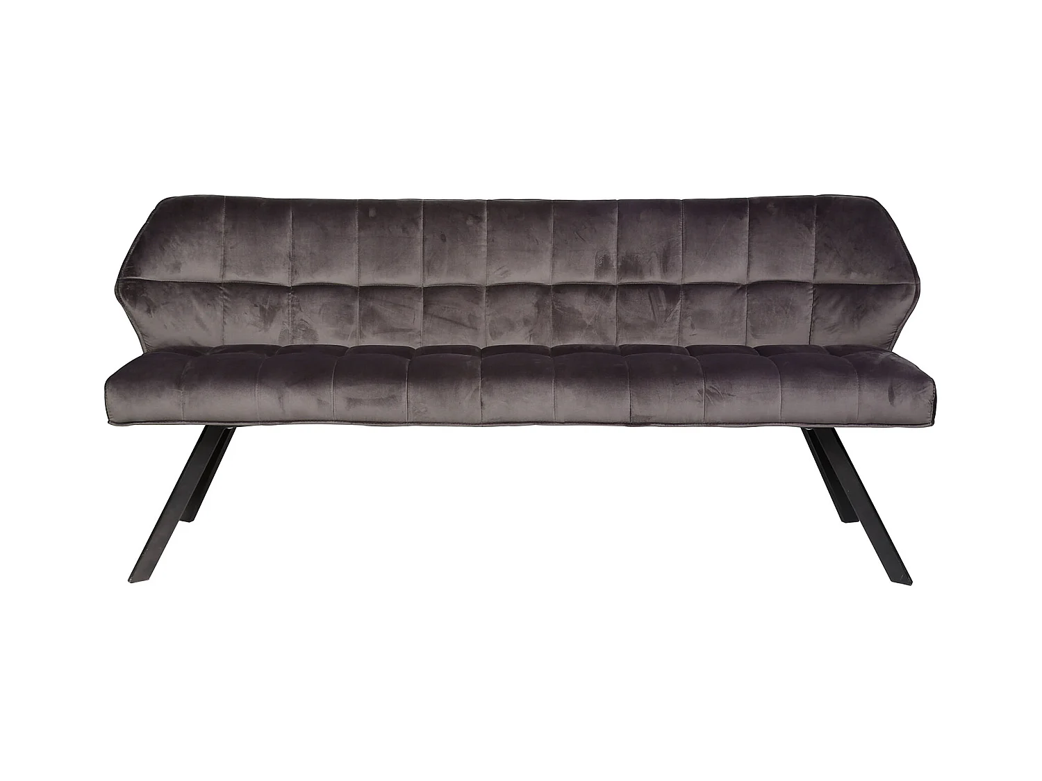 Banc de salle à manger Raster - 180 cm de large - 3 personnes - gris