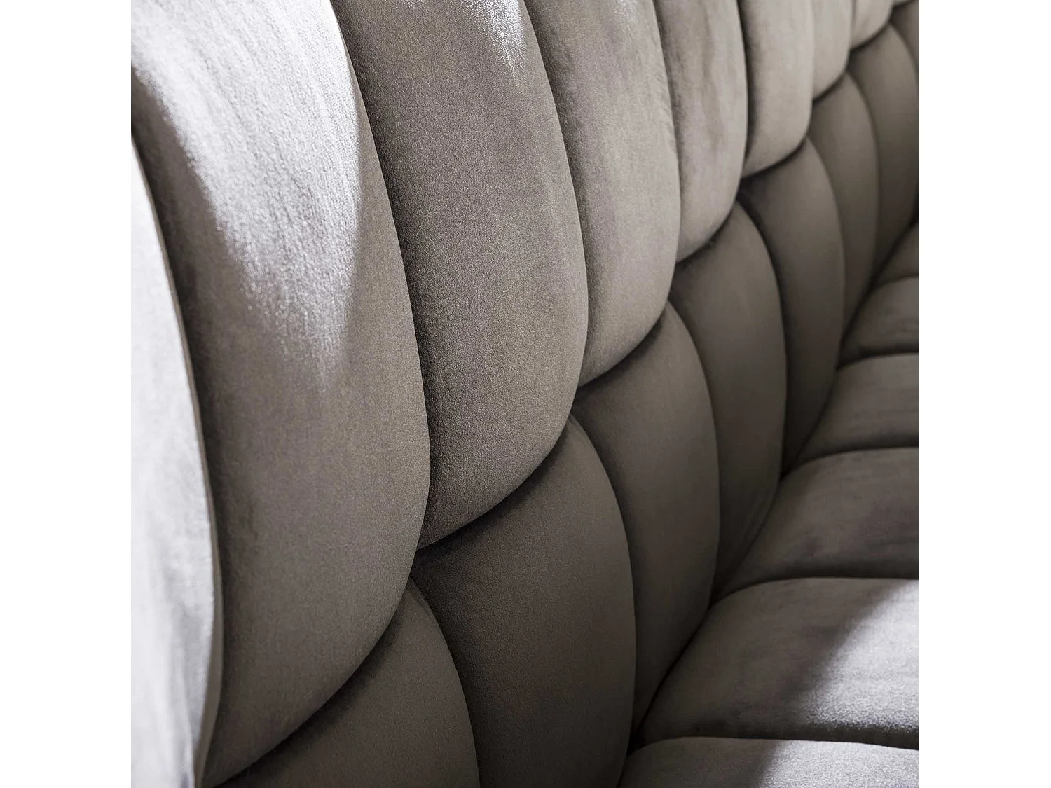 Banc de salle à manger Raster - 180 cm de large - 3 personnes - gris