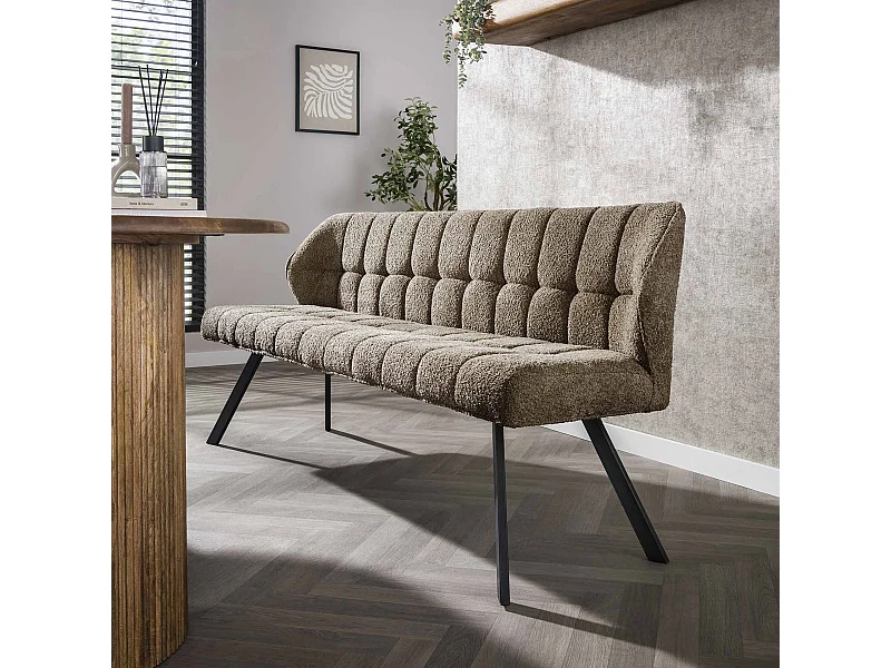 Esszimmerbank Raster - Boucle Taupe