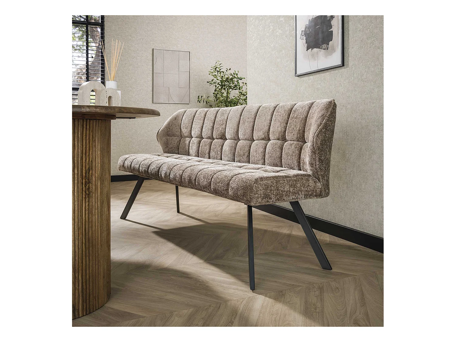 Canapé de salle à manger Raster - Rich Champagne