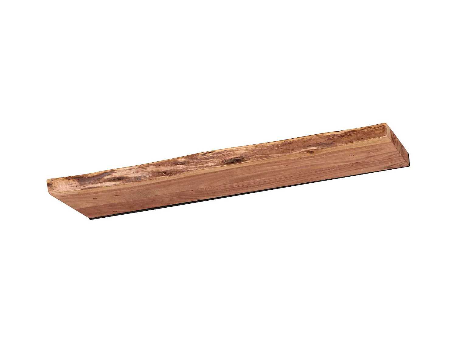 Wandplank Edge - 90cm Breed - Acaciahout - Bruin
