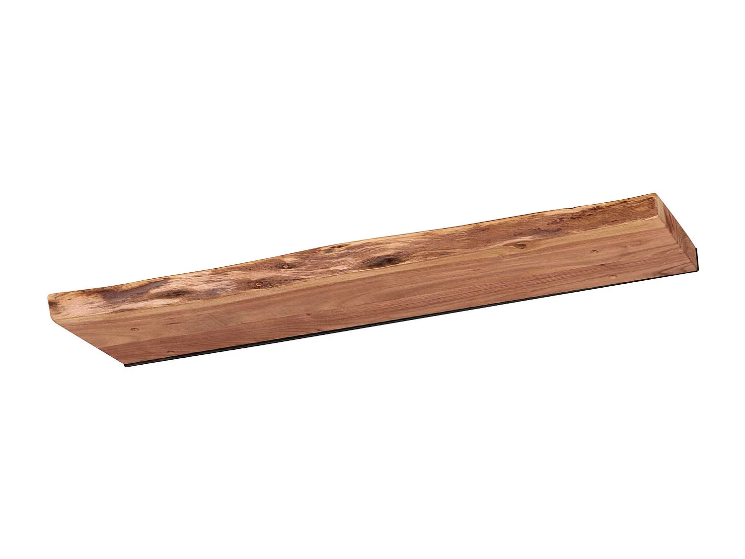 Wandplank Edge - 90cm Breed - Acaciahout - Bruin