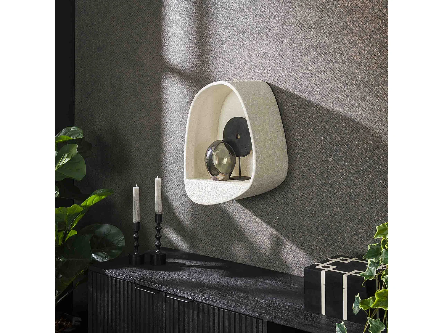 Wandschap Stone Druppel - Marmer Composiet