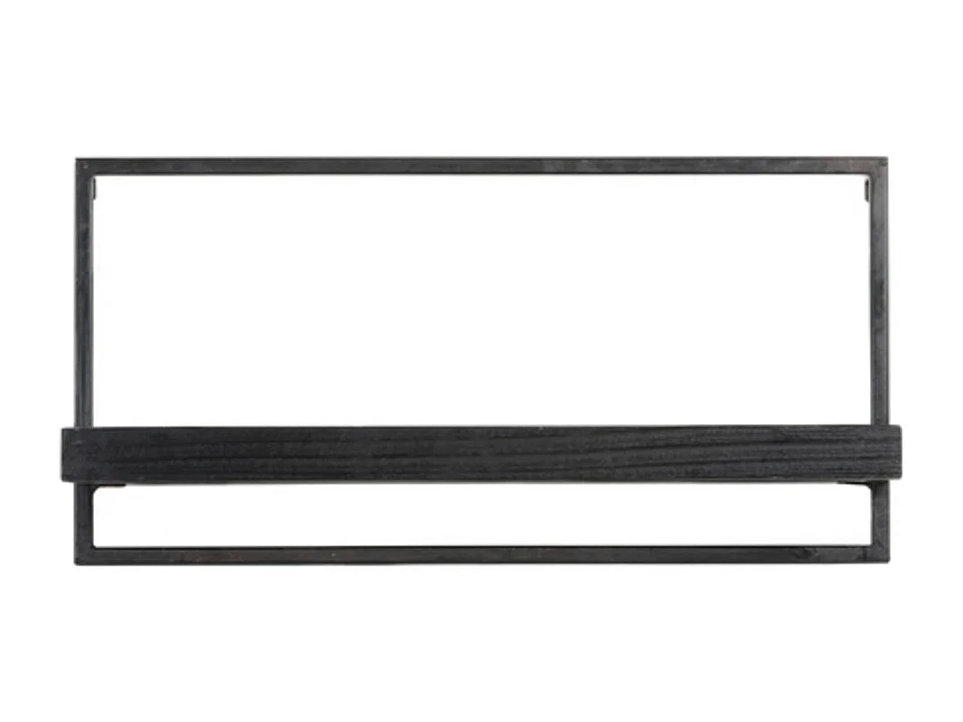 Wandplank MADDISON - 60x15x30cm - Zwart