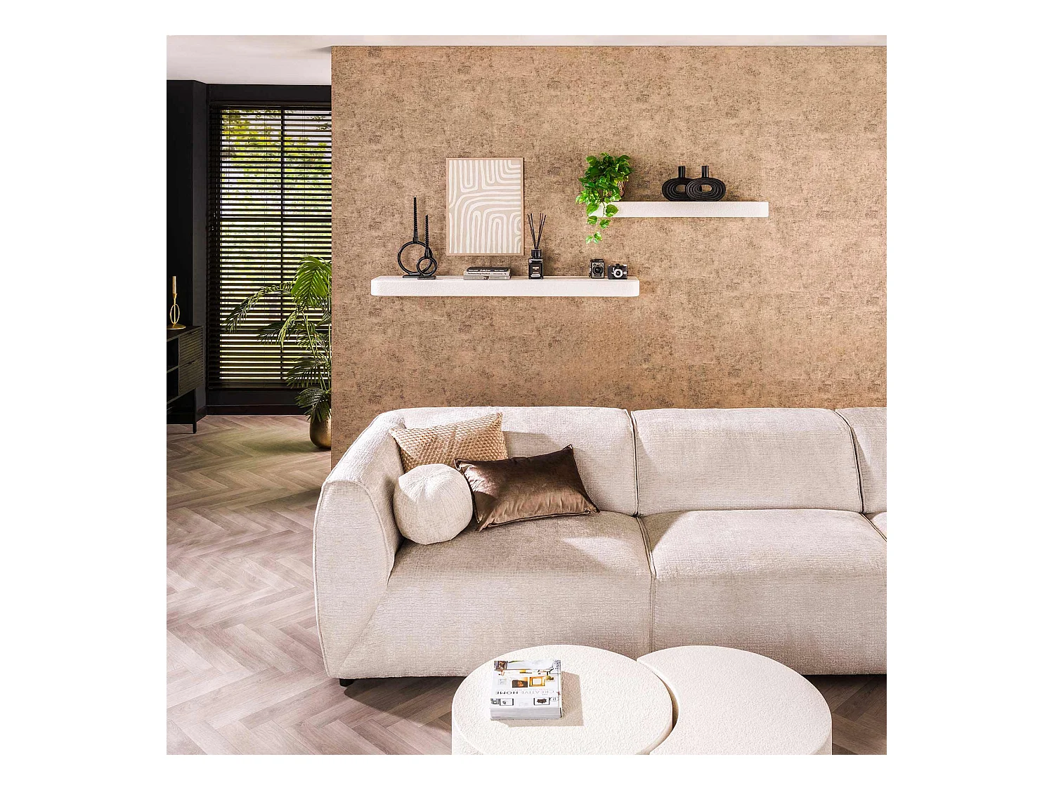 Wandplank Stone 150cm - Marmer Composiet