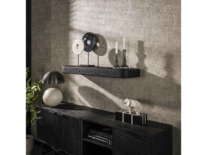 Wandplank 100cm Metallic - Grijs