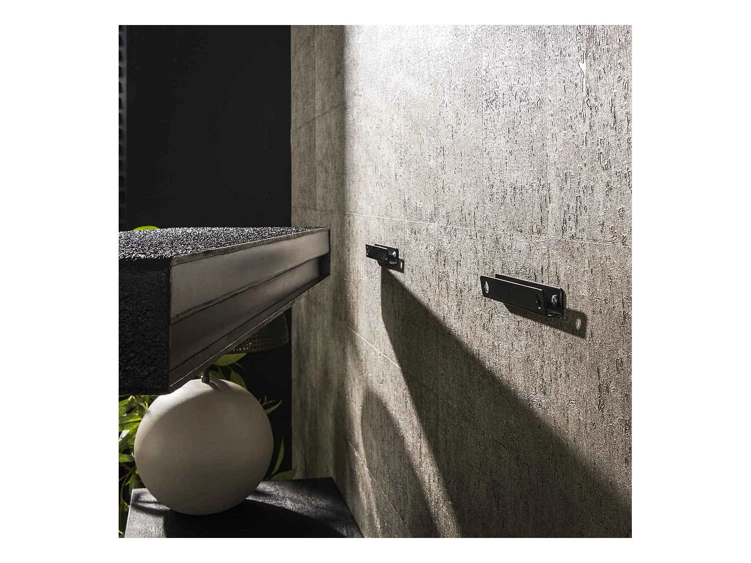 Wandplank 100cm Metallic - Grijs