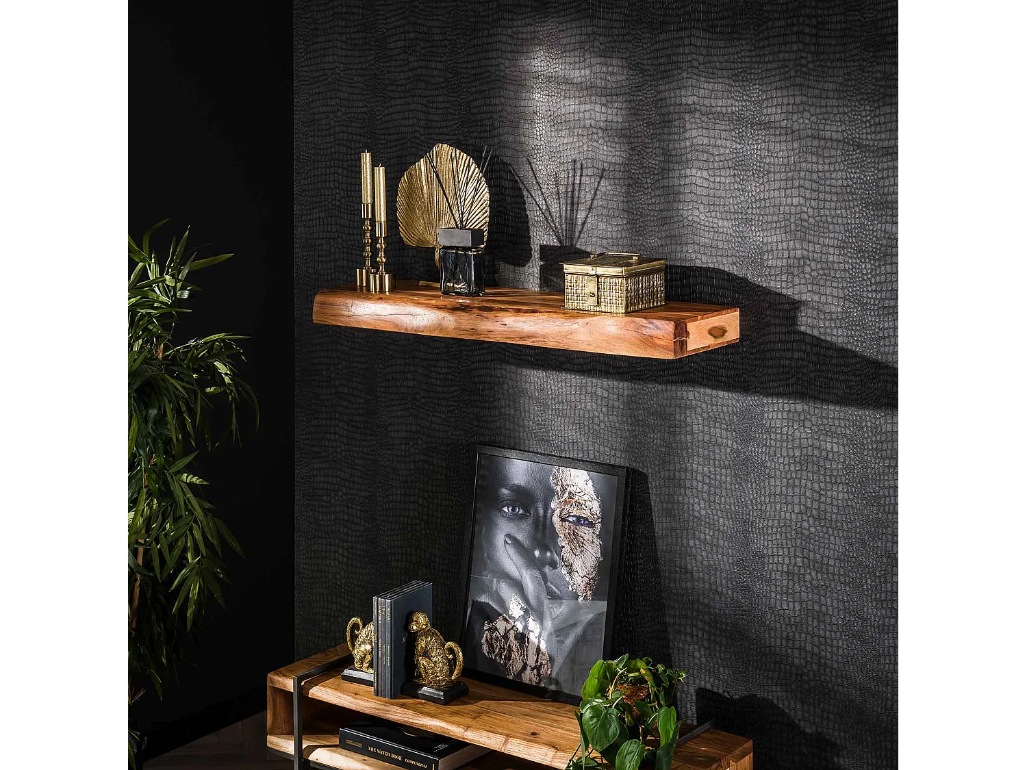 Wandplank Tree 100cm - Acaciahout - S