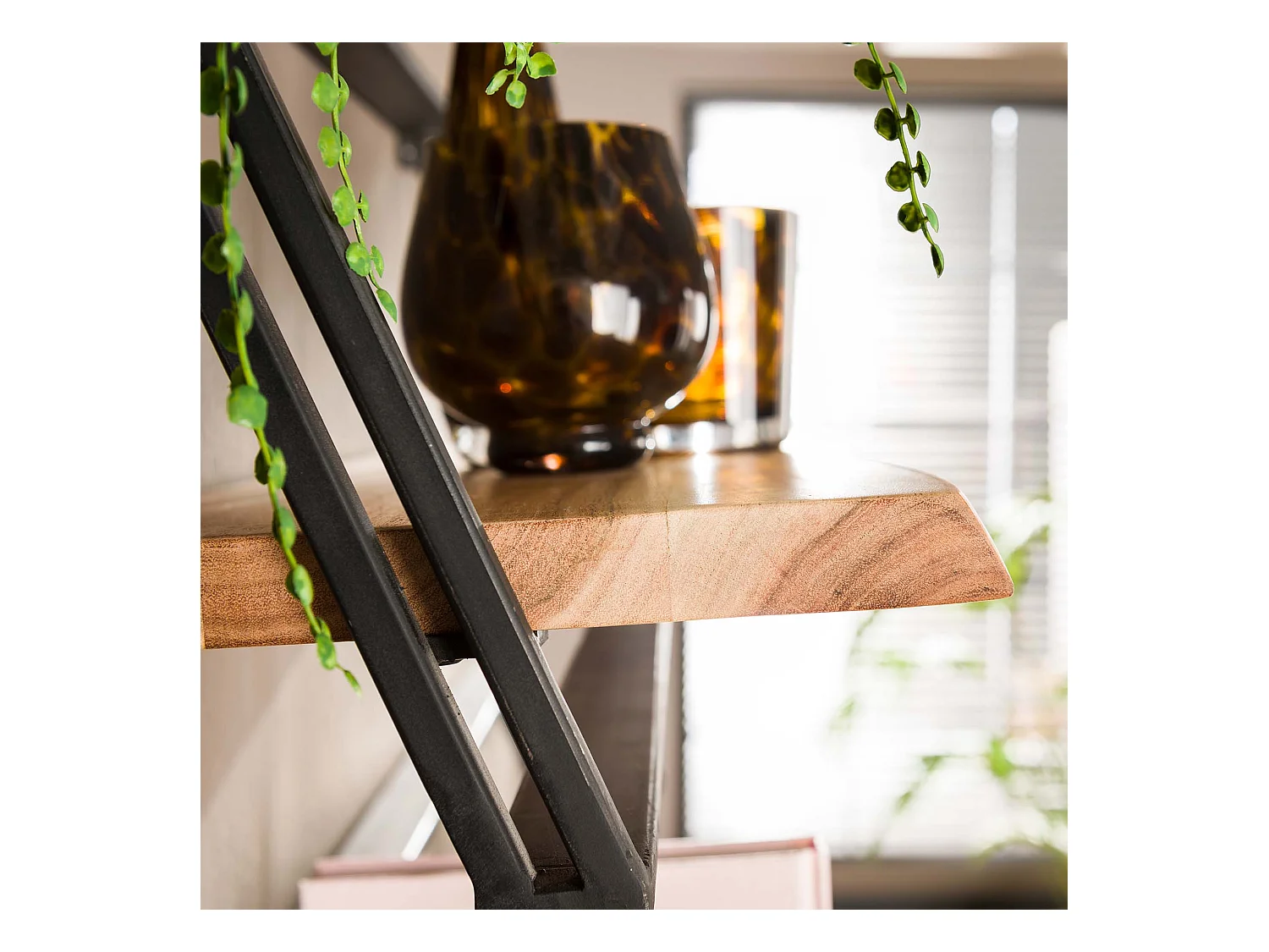 Wandschap Lean Set van 3 - Acaciahout