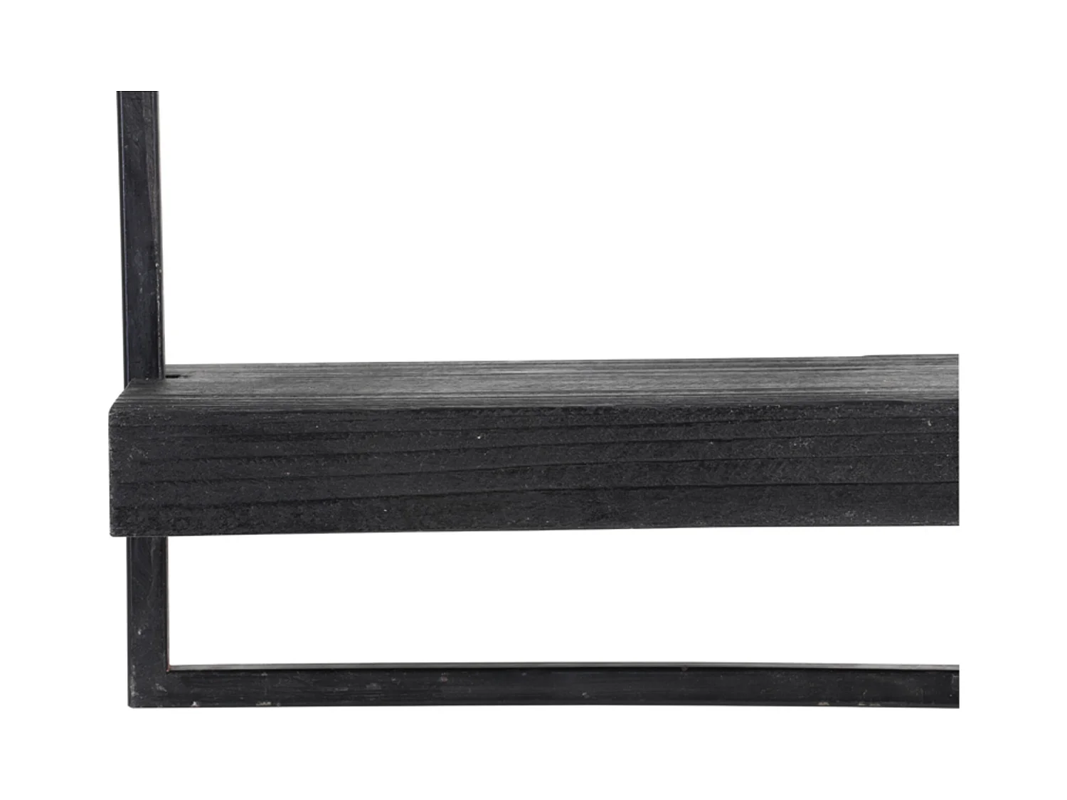 Wandplank MADDISON - 120x18x24cm - Zwart