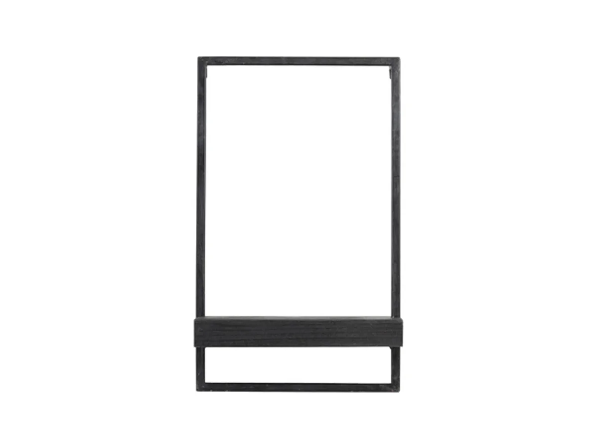 Wandplank MADDISON - 30x15x50cm - Zwart