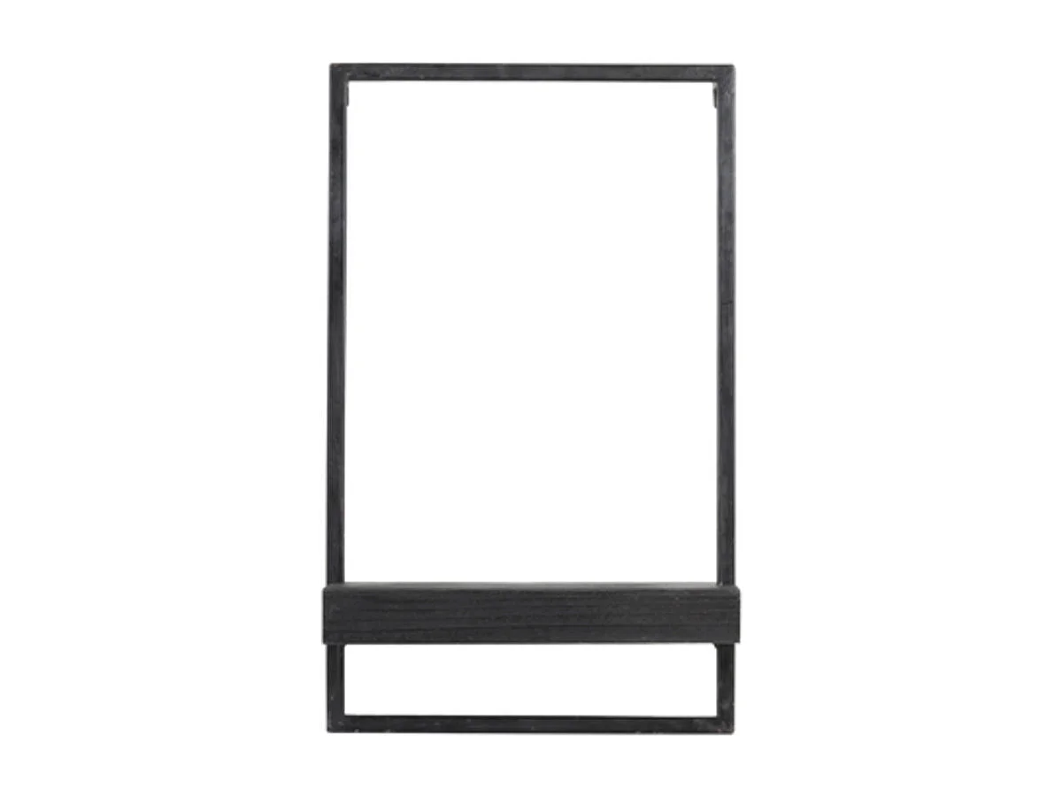 Wandplank MADDISON - 30x15x50cm - Zwart