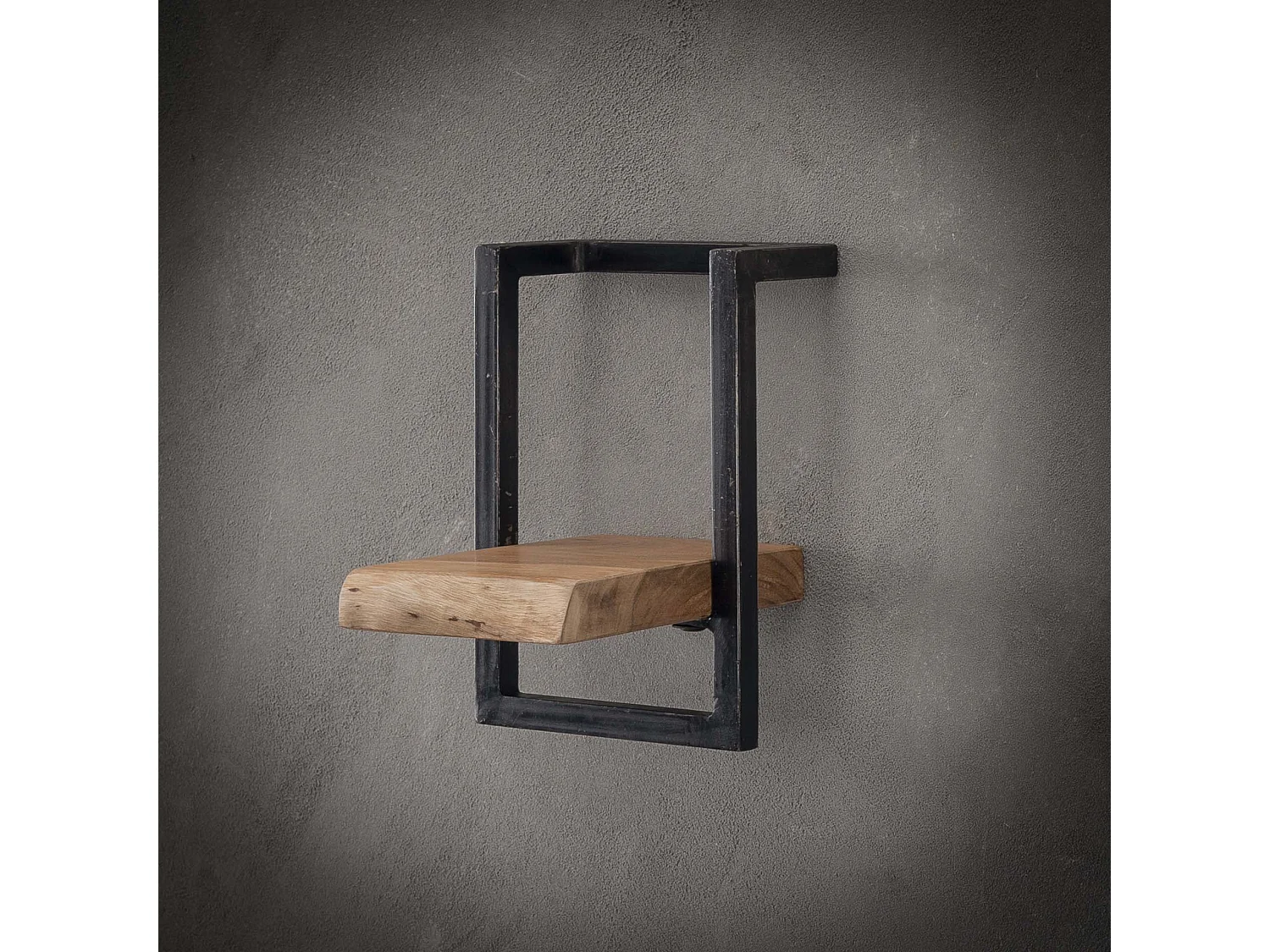 Wandplank Edge - 20cm - Acaciahout - Bruin