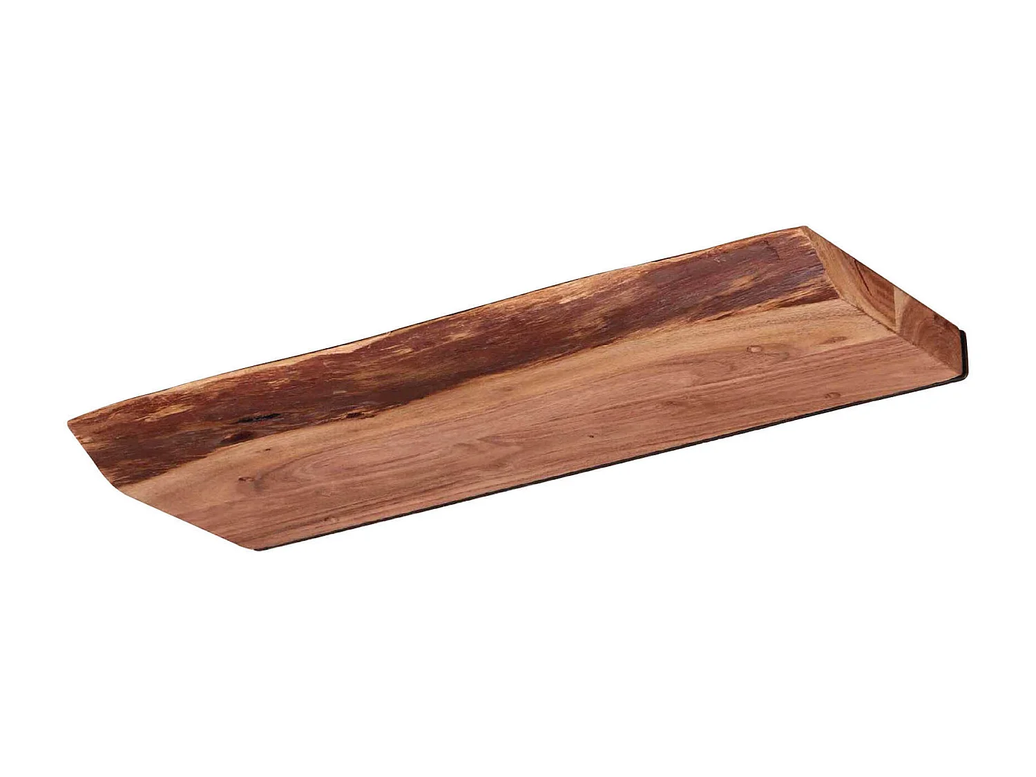 Wandplank Edge - 60cm Breed - Bruin - Acaciahout