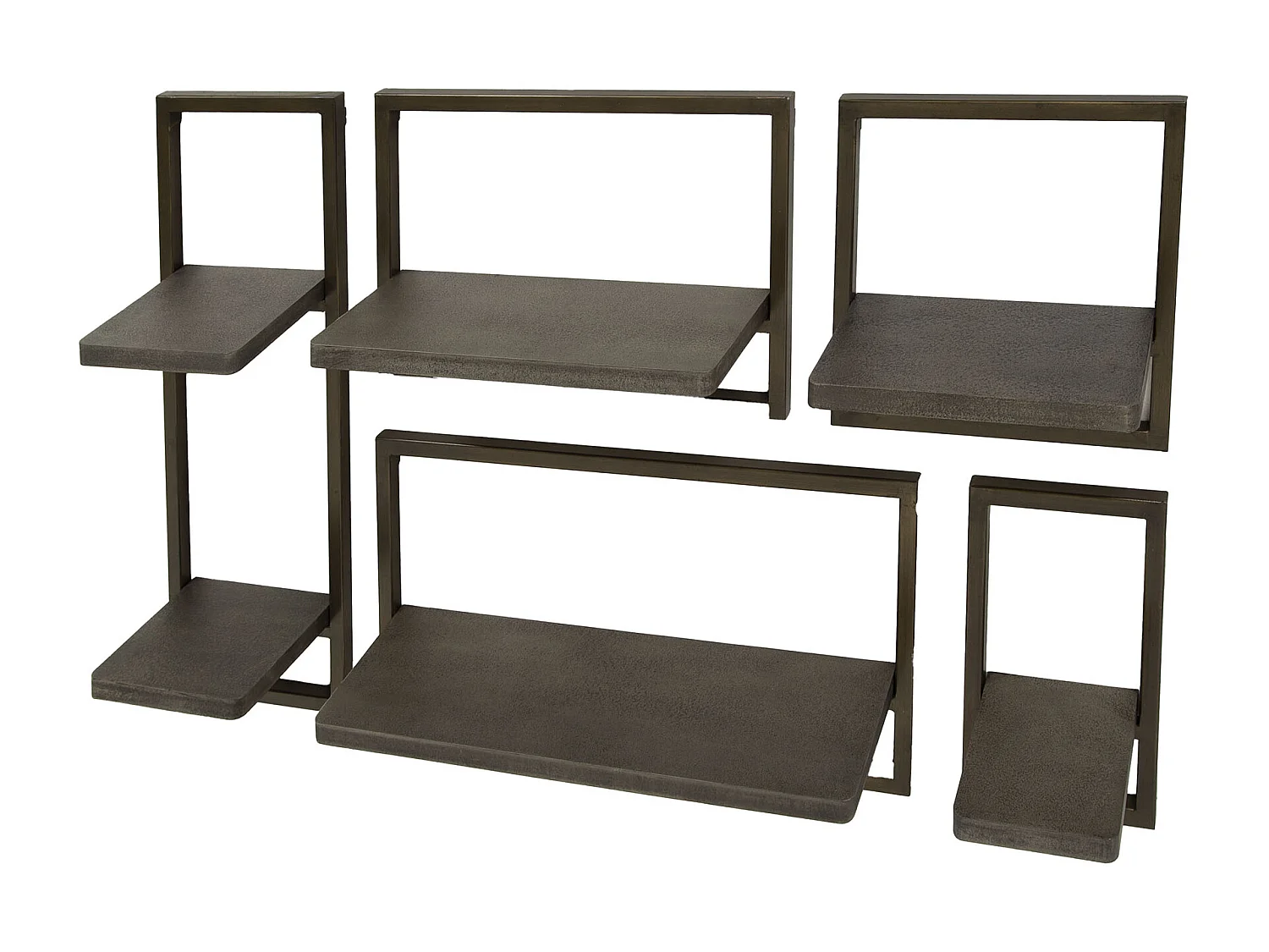 Wandschap Ferro - Brons Antiek - Set van 5