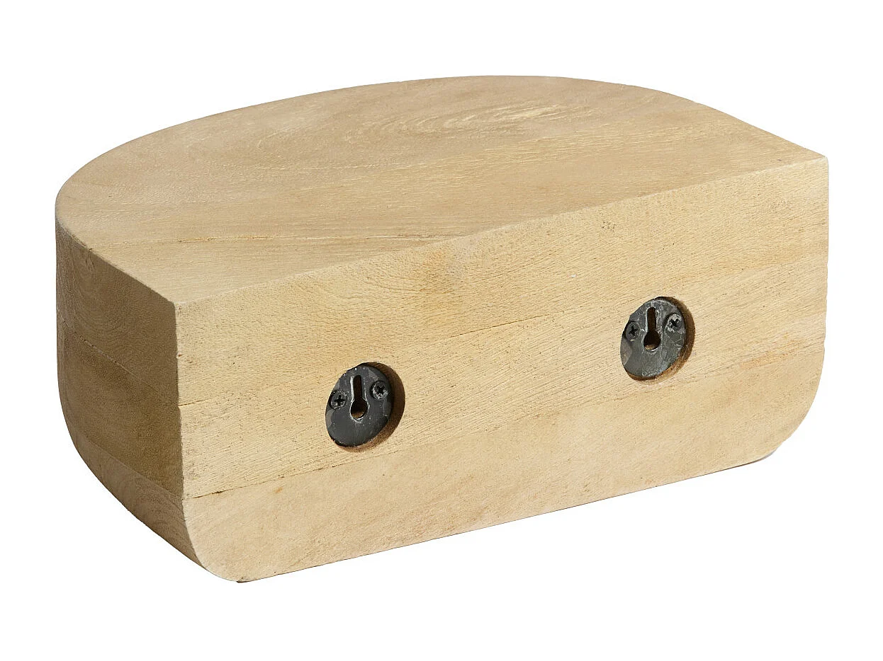 Wandplank DELGADO - 30x18x12cm - Bruin