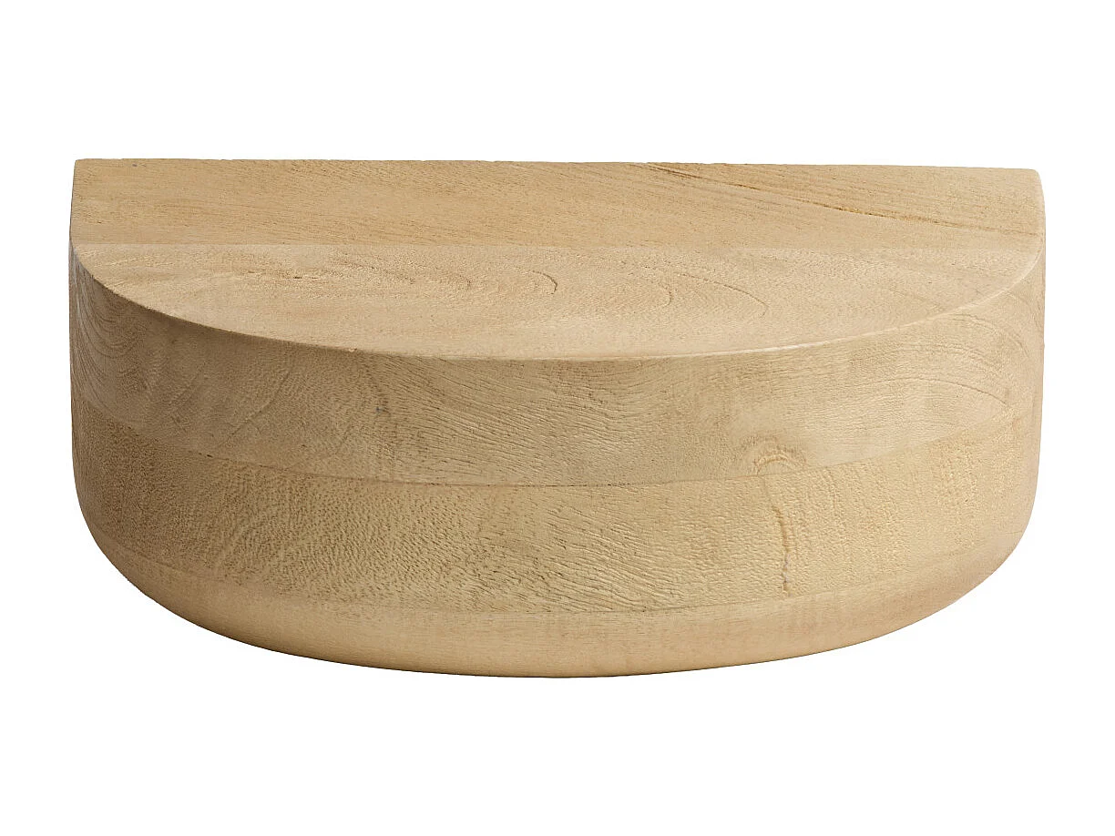 Wandplank DELGADO - 30x18x12cm - Bruin