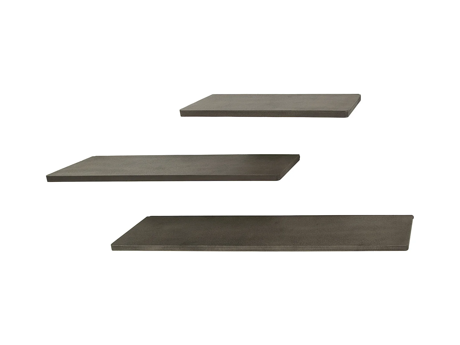 Wandschap Ferro- Brons Antiek- Set van 3