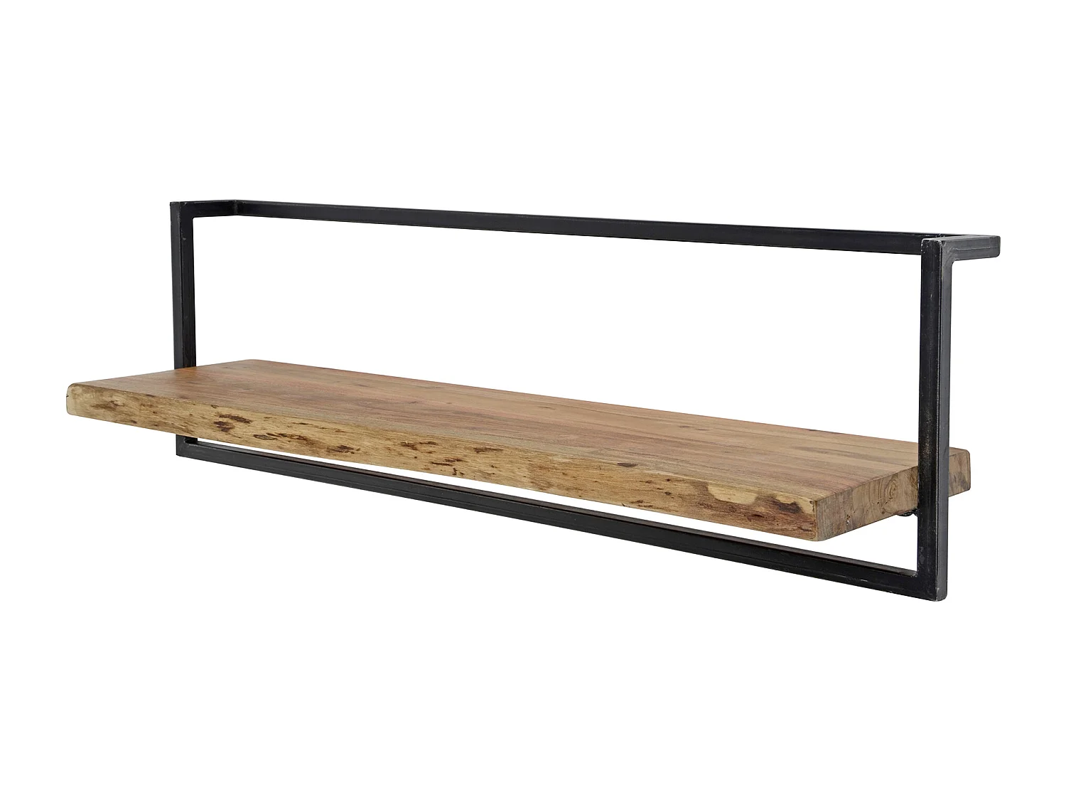 Wandplank Edge - 100cm - Acaciahout - Bruin