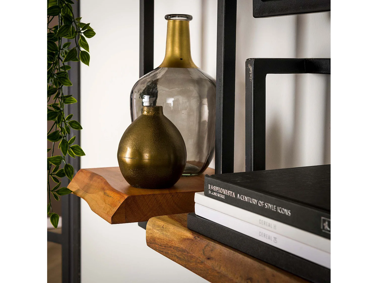 Wandplank Edge - 100cm - Acaciahout - Bruin