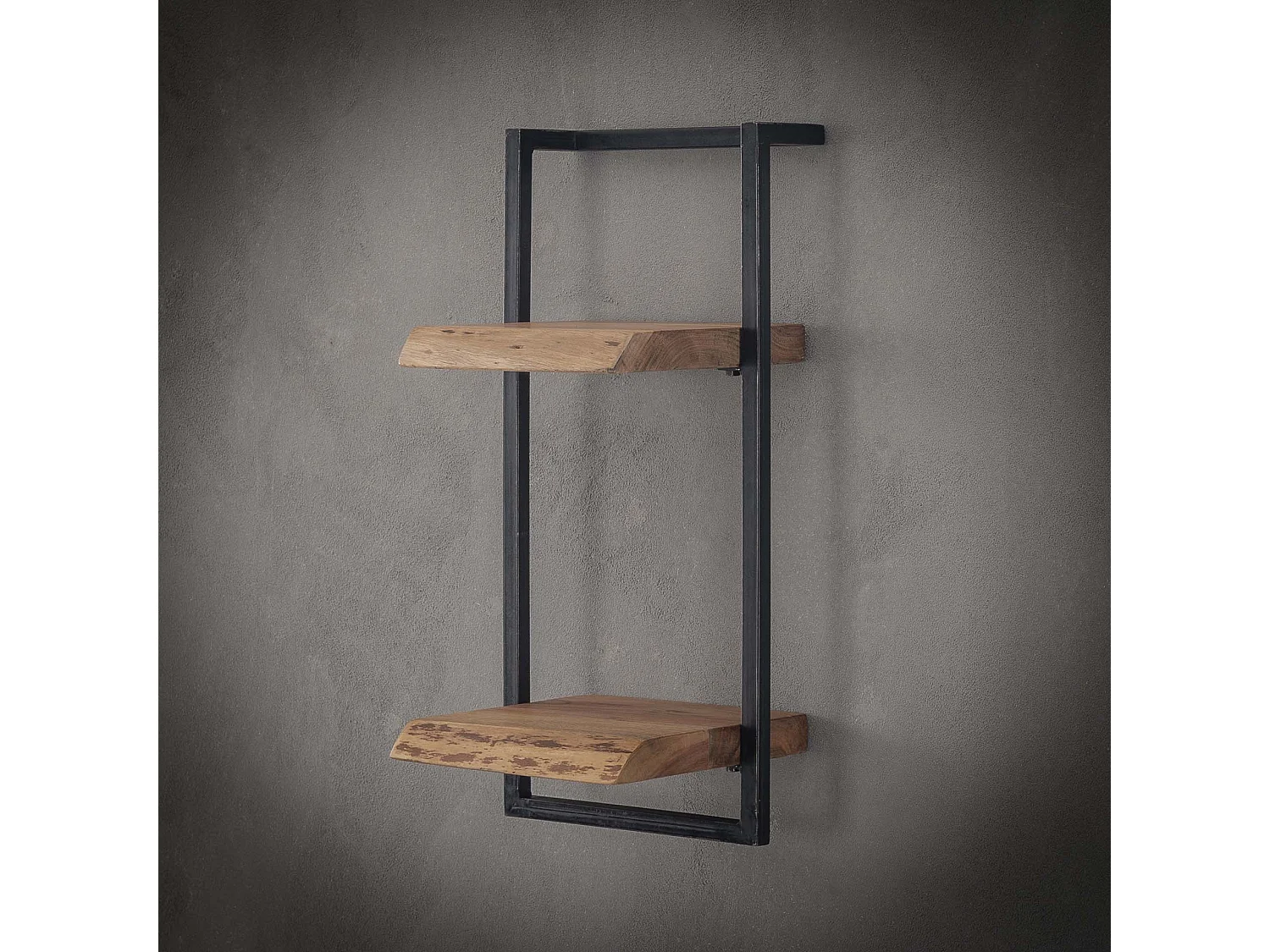 Wandplank Edge - 30cm - Acaciahout - Bruin