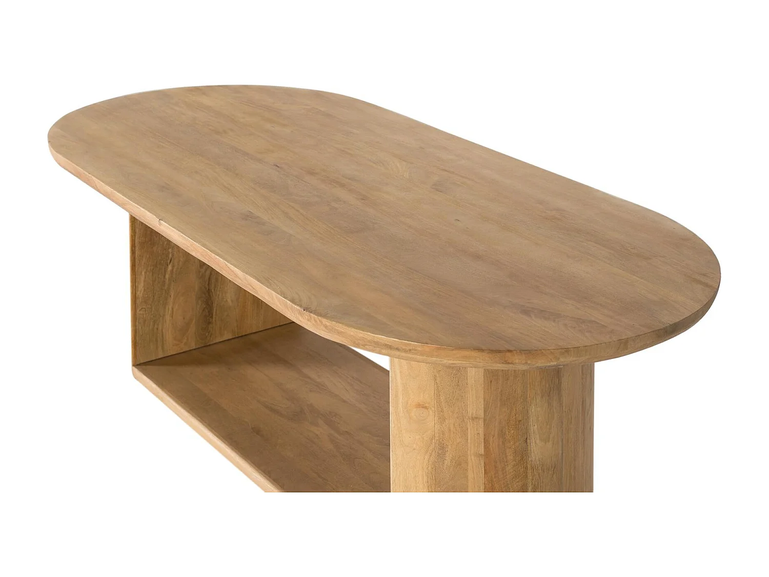 Ovale tafel in manguierhout 210 cm
