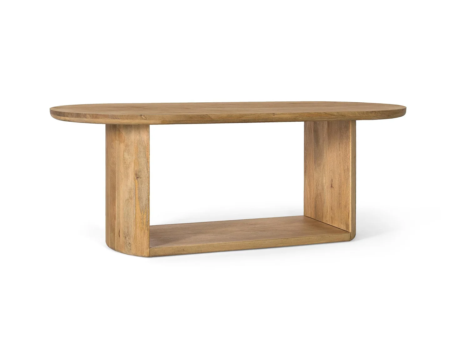 Mesa de jantar em madeira de mangueira, 210 cm, estilo rústico moderno - 76 x 210 x 100 mm