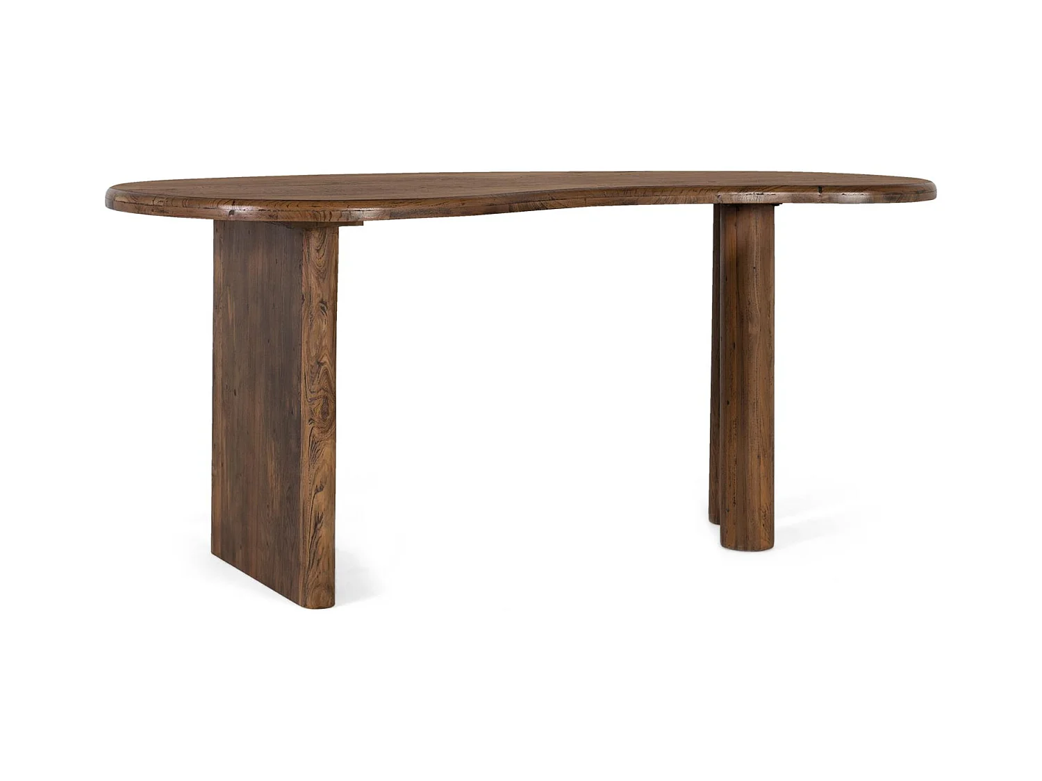 Eettafel in rustieke stijl van teakhout