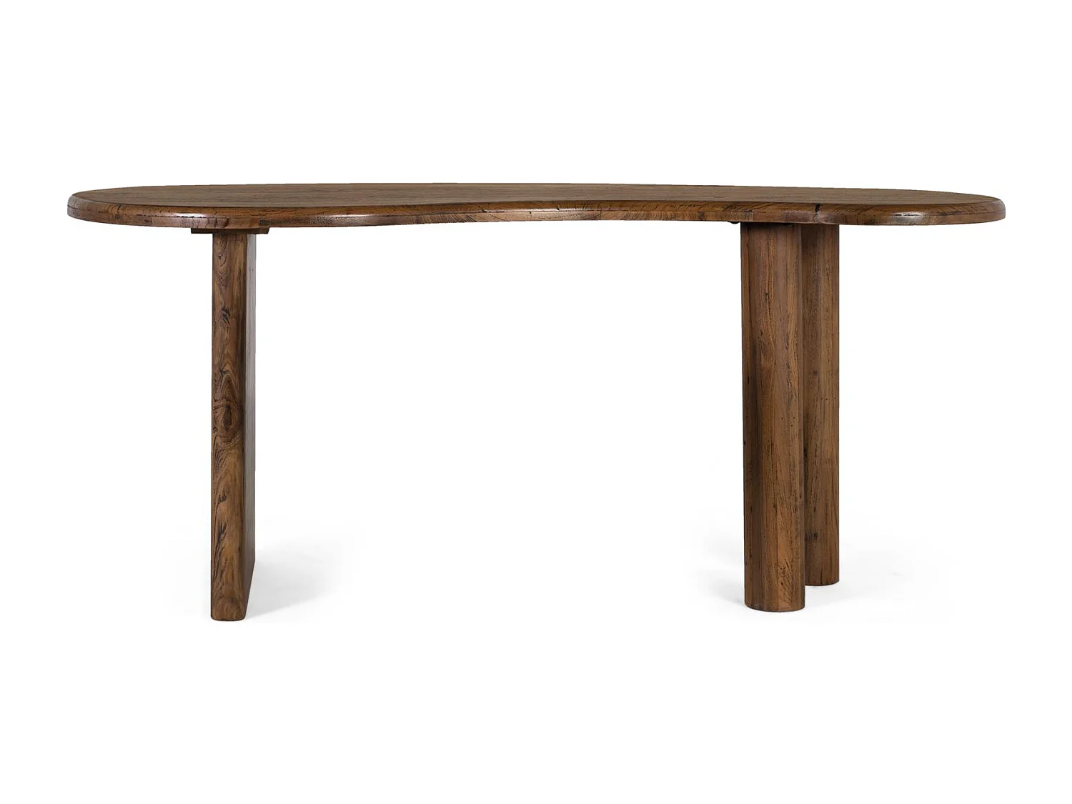 Tavolo da pranzo in stile rustico in legno di teak 172cm