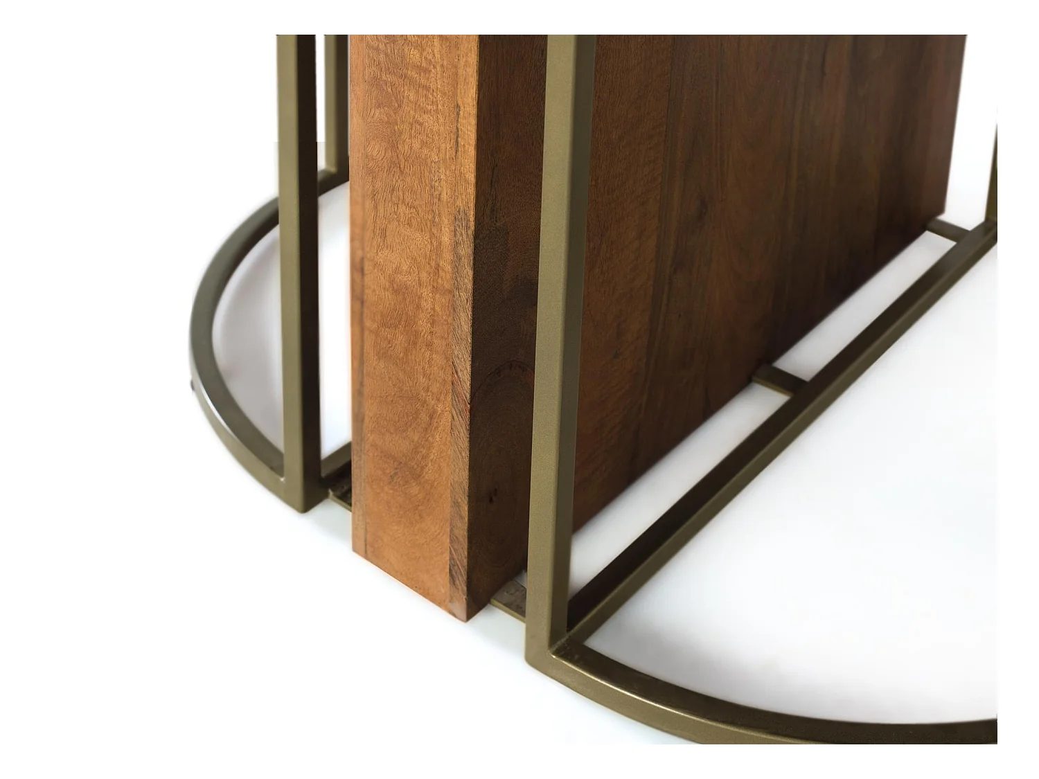 Table à manger ronde en bois de manguier massif 150 cm