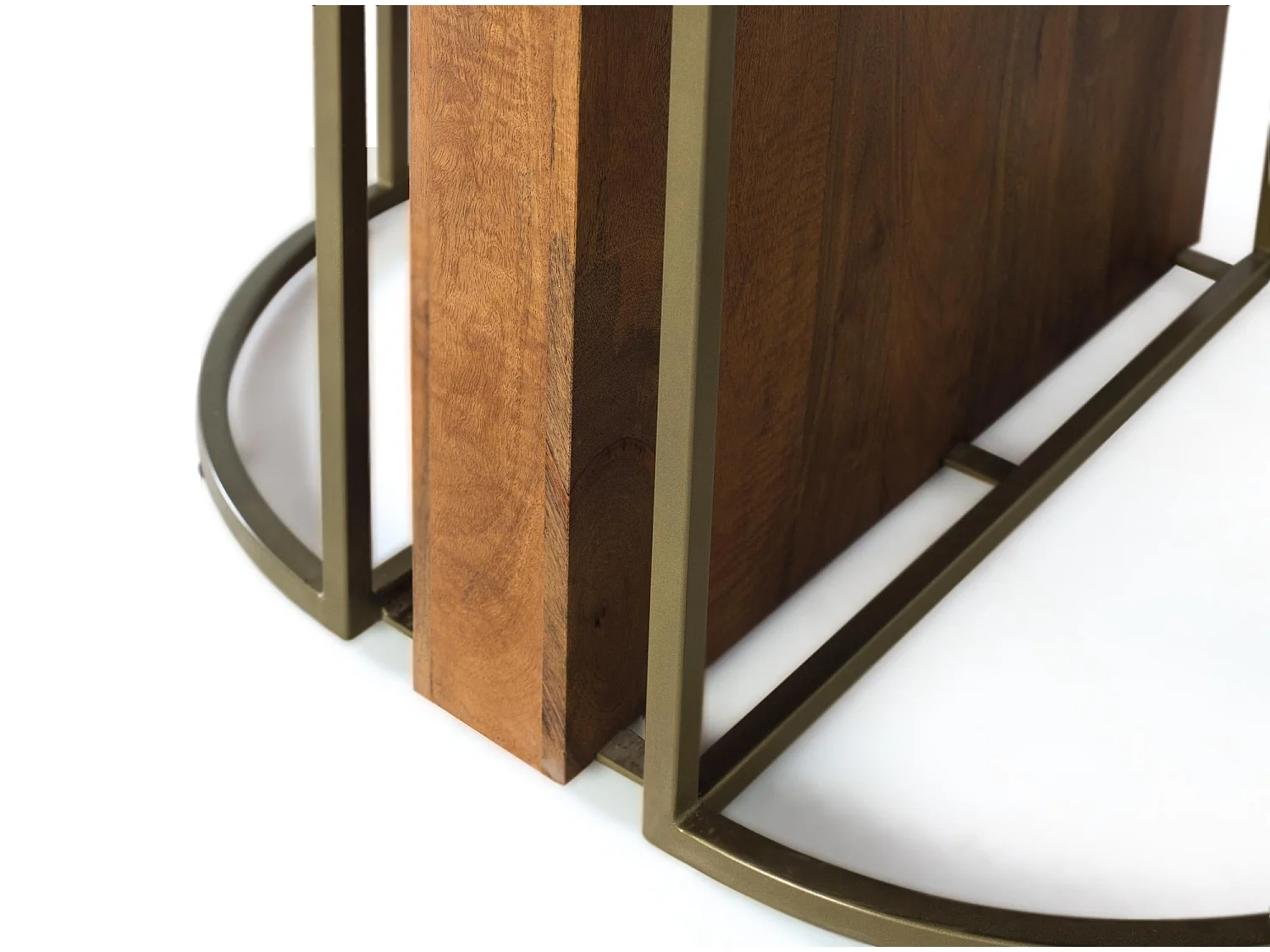 Table à manger ronde en bois de manguier massif 150 cm