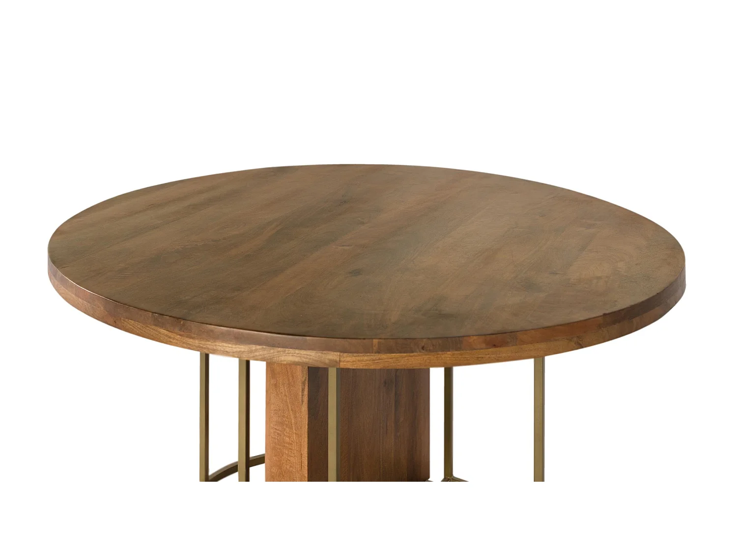 Rundt spisebord i heltre mango, 150 cm