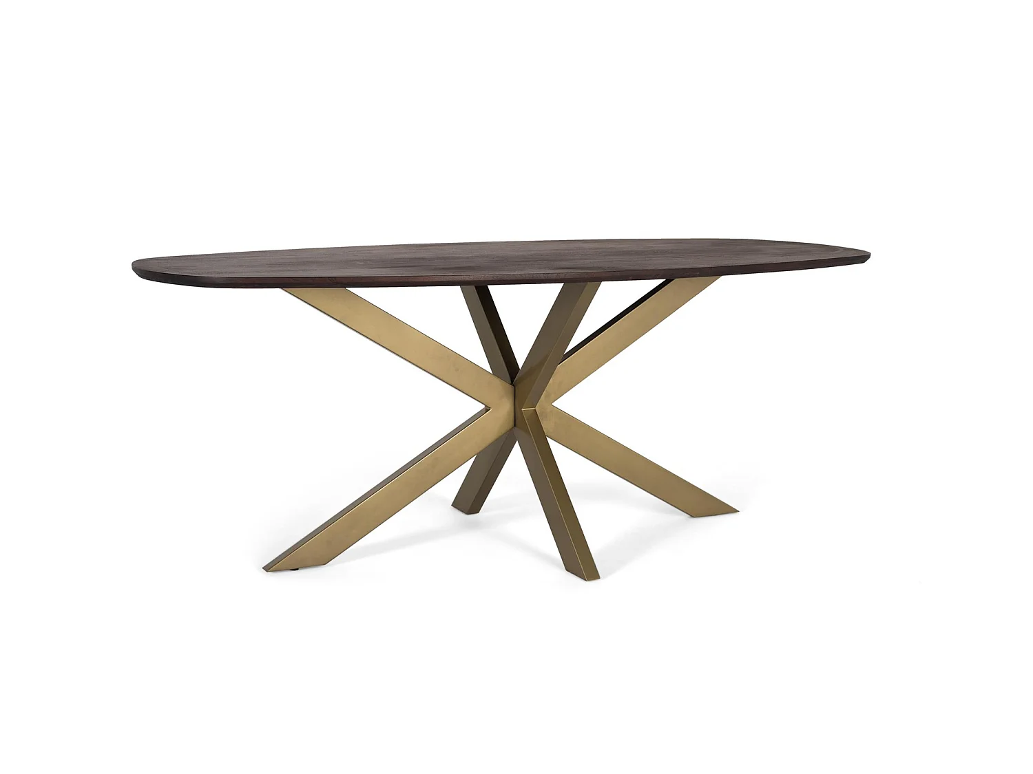 Tables de salle à manger en bois d'acacia 200 cm, style rustique moderne - 76 x 200 x 100