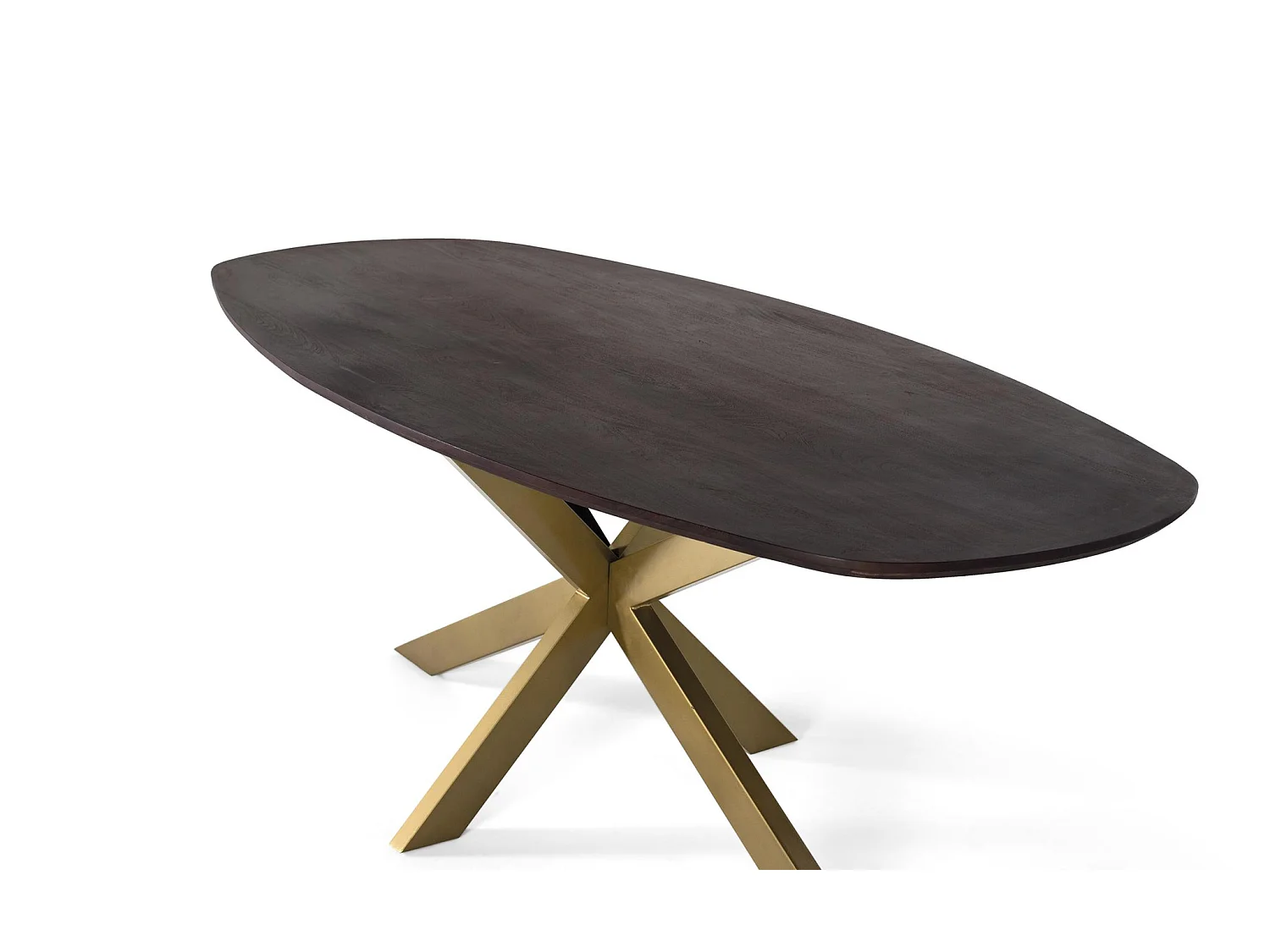 Tables de salle à manger en bois d'acacia 200 cm, style rustique moderne - 76 x 200 x 100