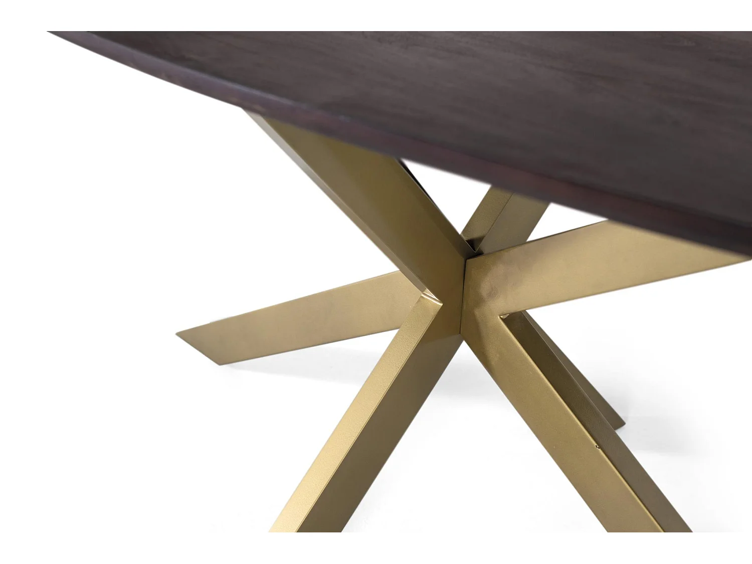 Tables de salle à manger en bois d'acacia 200 cm, style rustique moderne - 76 x 200 x 100