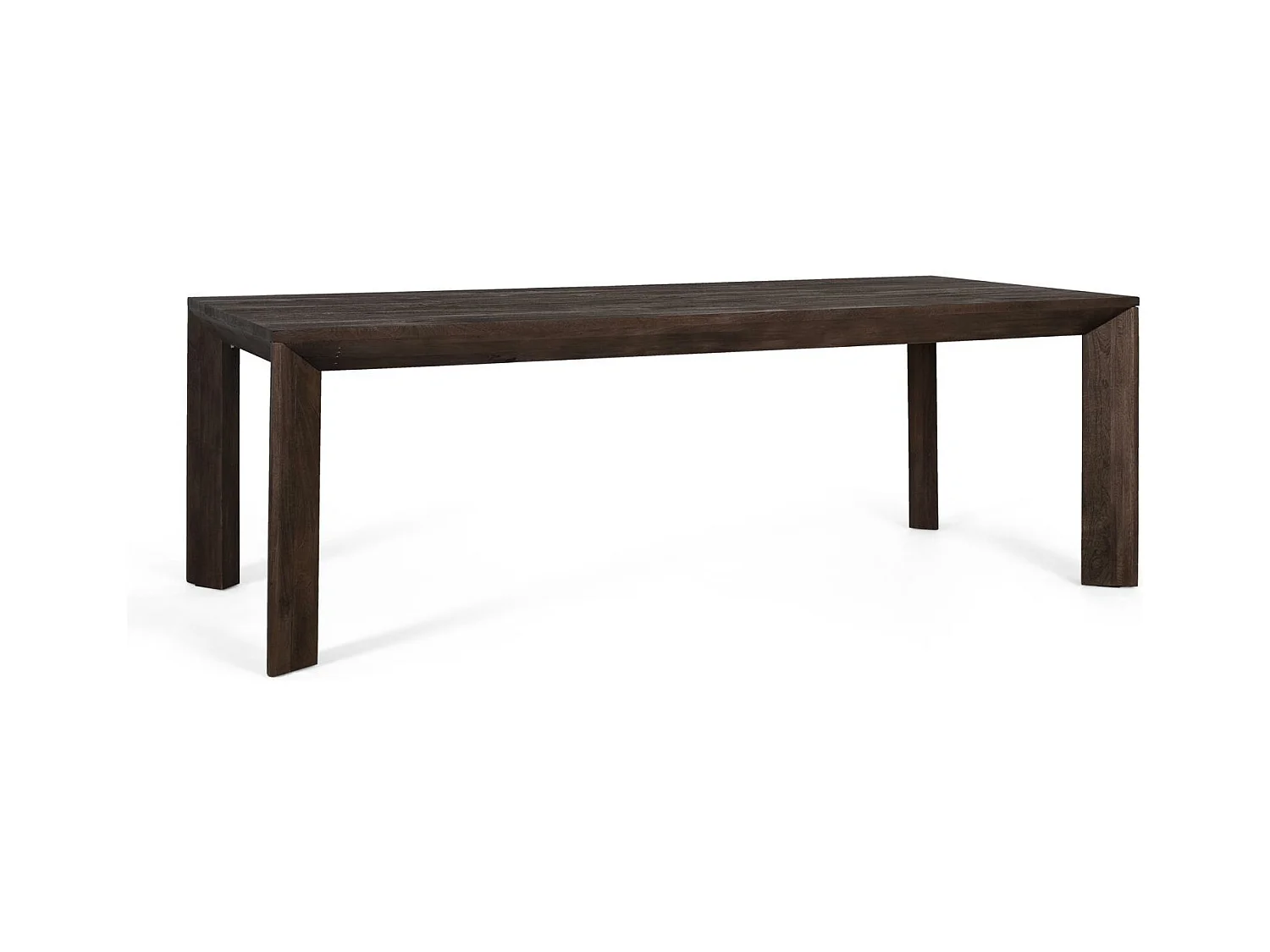 Rechthoekige eettafel van mangohout 230 cm