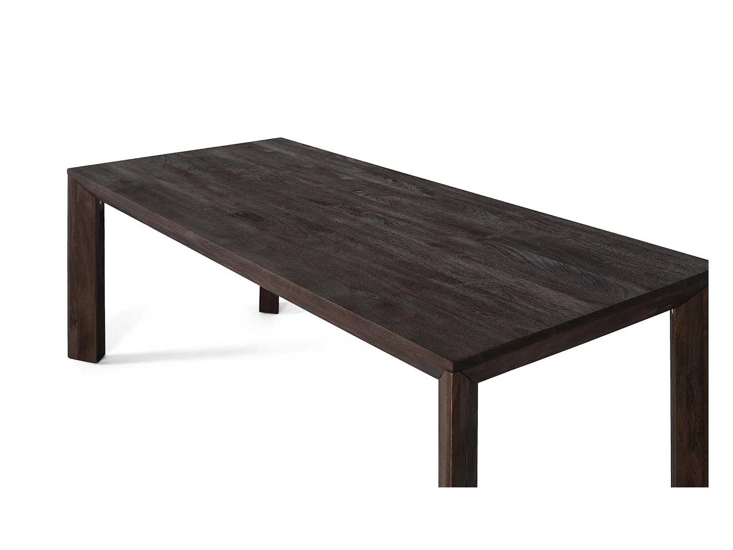 Rechthoekige eettafel van mangohout 230 cm