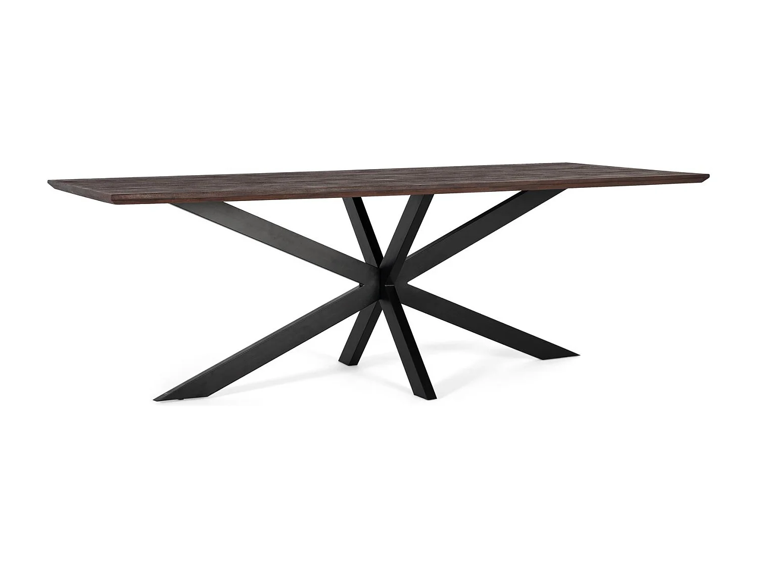 Stół z uchwytem z drewna akacjowego i nogami metalowymi 230 cm