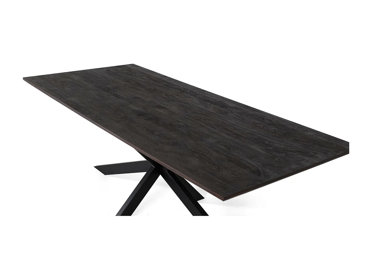 Stół z uchwytem z drewna akacjowego i nogami metalowymi 230 cm