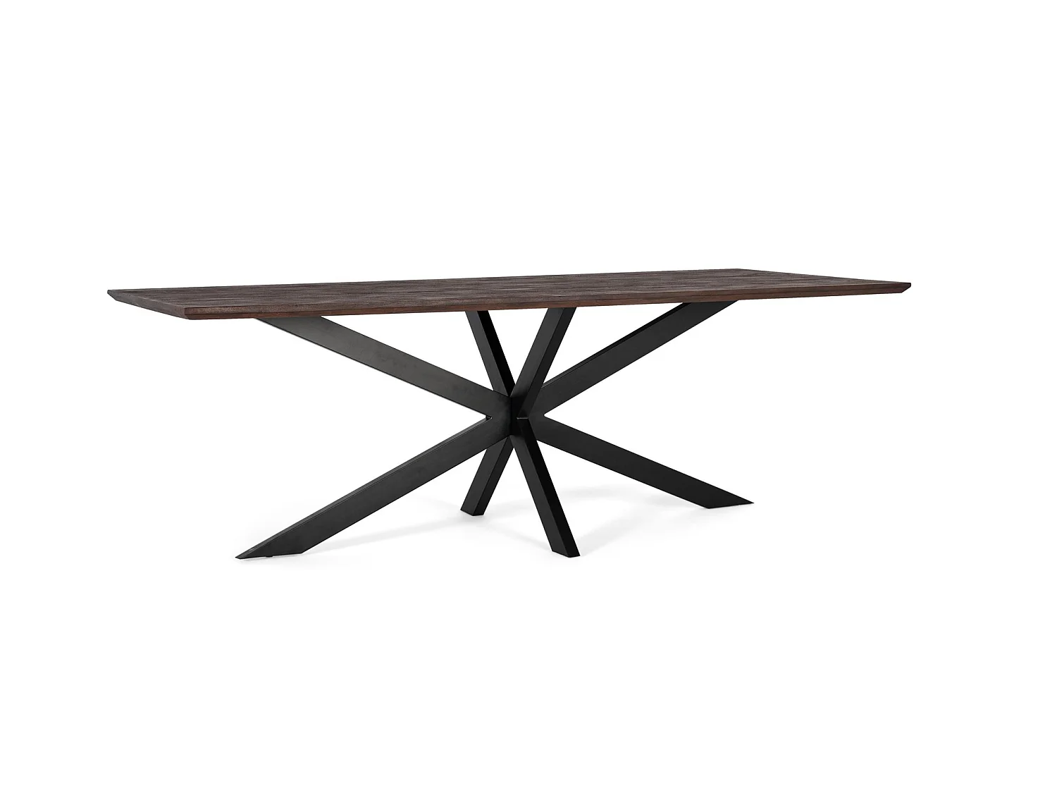 Mesas de Comedor de Madera de Acacia 230 Cm Estilo Rústico Moderno-76x230x100