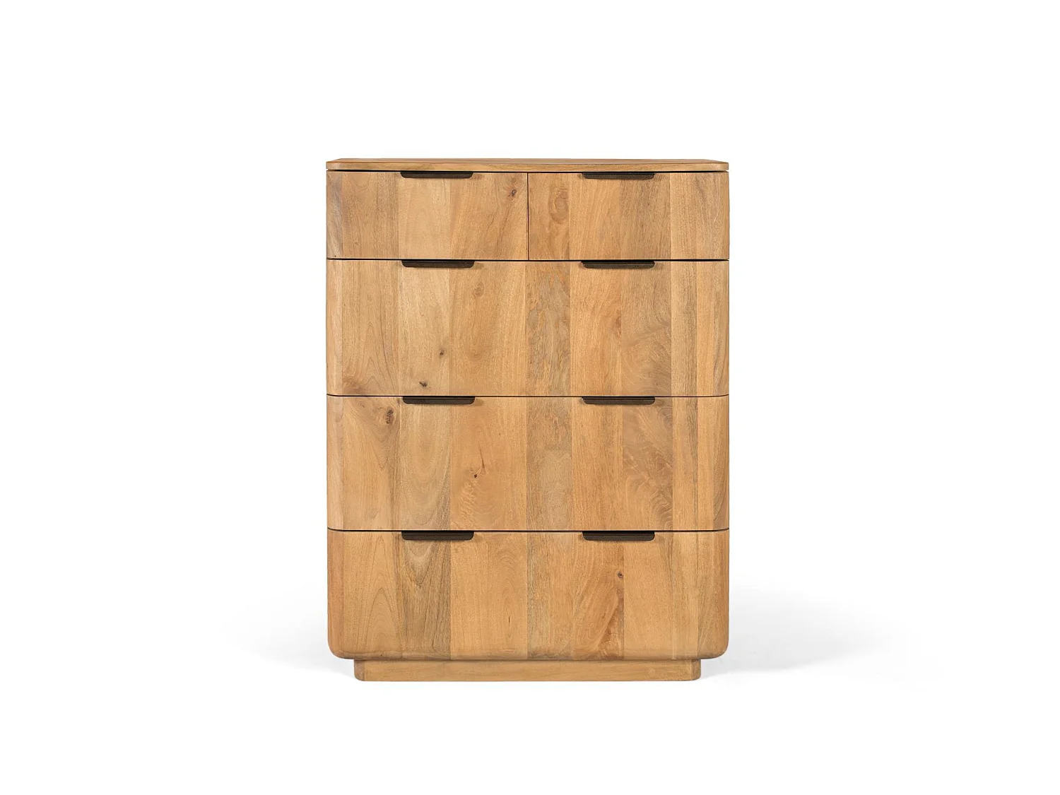 Commode en bois de manguier 85 cm, style rustique moderne - 110 x 85 x 45