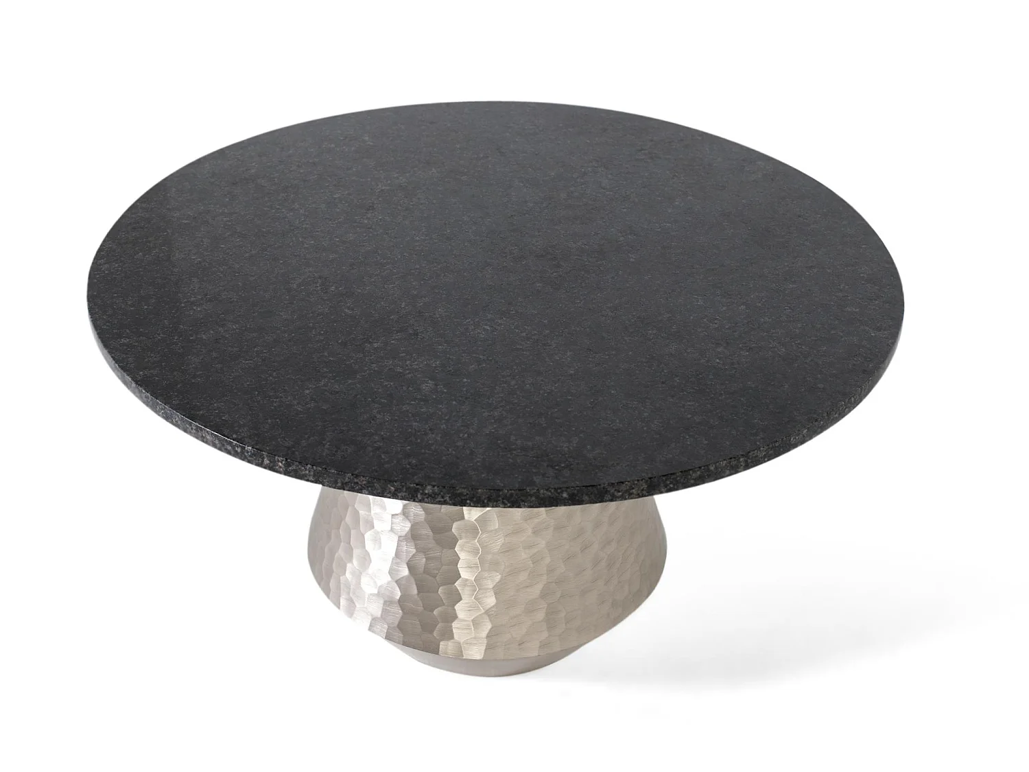 Table basse en marbre style industriel 77 cm - 43 x 77 x 77 cm